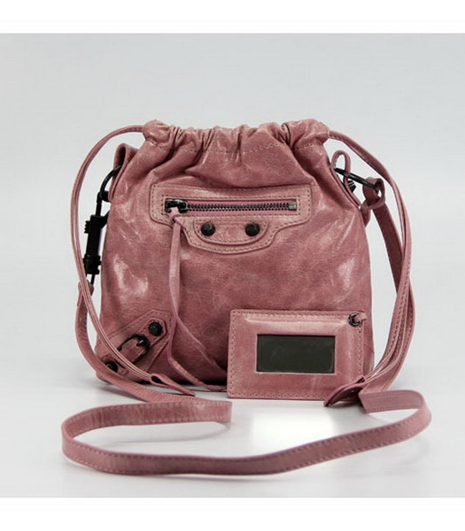 Balenciaga Move-on Bauletto in Pelle Rosa